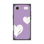 プレミアムスクエアケース with MagSafe［ Two Hearts - Purple ］