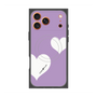 プレミアムスクエアケース with MagSafe［ Two Hearts - Purple ］