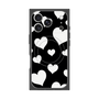 プレミアムスクエアケース with MagSafe［ Dot Hearts - Black ］
