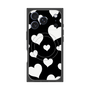 プレミアムスクエアケース with MagSafe［ Dot Hearts - Black ］