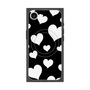 プレミアムスクエアケース with MagSafe［ Dot Hearts - Black ］