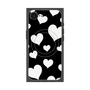 プレミアムスクエアケース with MagSafe［ Dot Hearts - Black ］