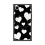 プレミアムスクエアケース with MagSafe［ Dot Hearts - Black ］