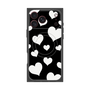 プレミアムスクエアケース with MagSafe［ Dot Hearts - Black ］