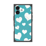 プレミアムスクエアケース with MagSafe［ Dot Hearts - Blue ］