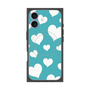 プレミアムスクエアケース with MagSafe［ Dot Hearts - Blue ］