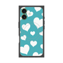 プレミアムスクエアケース with MagSafe［ Dot Hearts - Blue ］