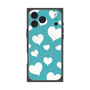 プレミアムスクエアケース with MagSafe［ Dot Hearts - Blue ］