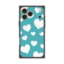 プレミアムスクエアケース with MagSafe［ Dot Hearts - Blue ］