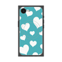 プレミアムスクエアケース with MagSafe［ Dot Hearts - Blue ］