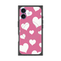 プレミアムスクエアケース with MagSafe［ Dot Hearts - Pink ］
