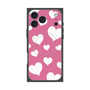 プレミアムスクエアケース with MagSafe［ Dot Hearts - Pink ］