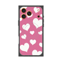 プレミアムスクエアケース with MagSafe［ Dot Hearts - Pink ］