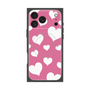 プレミアムスクエアケース with MagSafe［ Dot Hearts - Pink ］