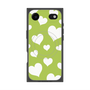 プレミアムスクエアケース with MagSafe［ Dot Hearts - Green ］