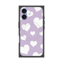 プレミアムスクエアケース with MagSafe［ Dot Hearts - Purple ］