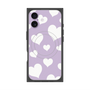 プレミアムスクエアケース with MagSafe［ Dot Hearts - Purple ］