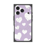 プレミアムスクエアケース with MagSafe［ Dot Hearts - Purple ］