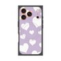 プレミアムスクエアケース with MagSafe［ Dot Hearts - Purple ］