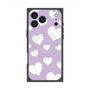 プレミアムスクエアケース with MagSafe［ Dot Hearts - Purple ］
