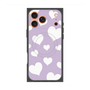 プレミアムスクエアケース with MagSafe［ Dot Hearts - Purple ］