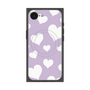 プレミアムスクエアケース with MagSafe［ Dot Hearts - Purple ］