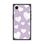 プレミアムスクエアケース with MagSafe［ Dot Hearts - Purple ］