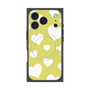 プレミアムスクエアケース with MagSafe［ Dot Hearts - Yellow ］