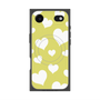 プレミアムスクエアケース with MagSafe［ Dot Hearts - Yellow ］