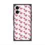プレミアムスクエアケース with MagSafe［ Stripe Hearts - Pink ］