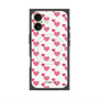 プレミアムスクエアケース with MagSafe［ Stripe Hearts - Pink ］