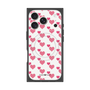 プレミアムスクエアケース with MagSafe［ Stripe Hearts - Pink ］