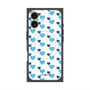 プレミアムスクエアケース with MagSafe［ Stripe Hearts - Blue ］