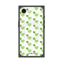 プレミアムスクエアケース with MagSafe［ Stripe Hearts - Green ］