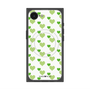 プレミアムスクエアケース with MagSafe［ Stripe Hearts - Green ］