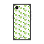 プレミアムスクエアケース with MagSafe［ Stripe Hearts - Green ］