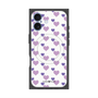 プレミアムスクエアケース with MagSafe［ Stripe Hearts - Purple ］