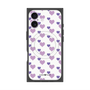 プレミアムスクエアケース with MagSafe［ Stripe Hearts - Purple ］