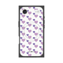 プレミアムスクエアケース with MagSafe［ Stripe Hearts - Purple ］