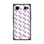 プレミアムスクエアケース with MagSafe［ Stripe Hearts - Purple ］