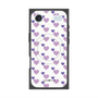 プレミアムスクエアケース with MagSafe［ Stripe Hearts - Purple ］