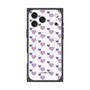 プレミアムスクエアケース with MagSafe［ Stripe Hearts - Purple ］
