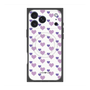 プレミアムスクエアケース with MagSafe［ Stripe Hearts - Purple ］