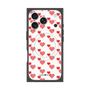 プレミアムスクエアケース with MagSafe［ Stripe Hearts - Red ］