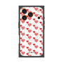 プレミアムスクエアケース with MagSafe［ Stripe Hearts - Red ］