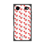 プレミアムスクエアケース with MagSafe［ Stripe Hearts - Red ］
