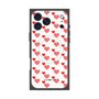 プレミアムスクエアケース with MagSafe［ Stripe Hearts - Red ］