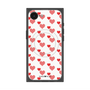 プレミアムスクエアケース with MagSafe［ Stripe Hearts - Red ］