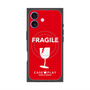 プレミアムスクエアケース with MagSafe［ FRAGILE - Red ］