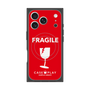 プレミアムスクエアケース with MagSafe［ FRAGILE - Red ］